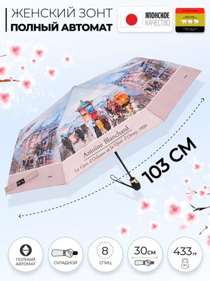 Женский зонт Три слона L3801-3